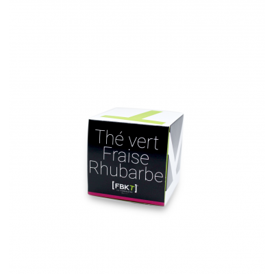 Boite Pyramide - Thé vert Fraise Rhubarbe